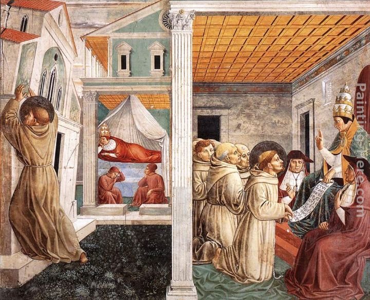 Benozzo di Lese di Sandro Gozzoli Scenes from the Life of St Francis (Scene 5, north wall)